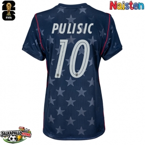Yhdysvallat Christian Pulisic #10 Vieraspaita Naisten MM-kisat 2026 Lyhythihainen